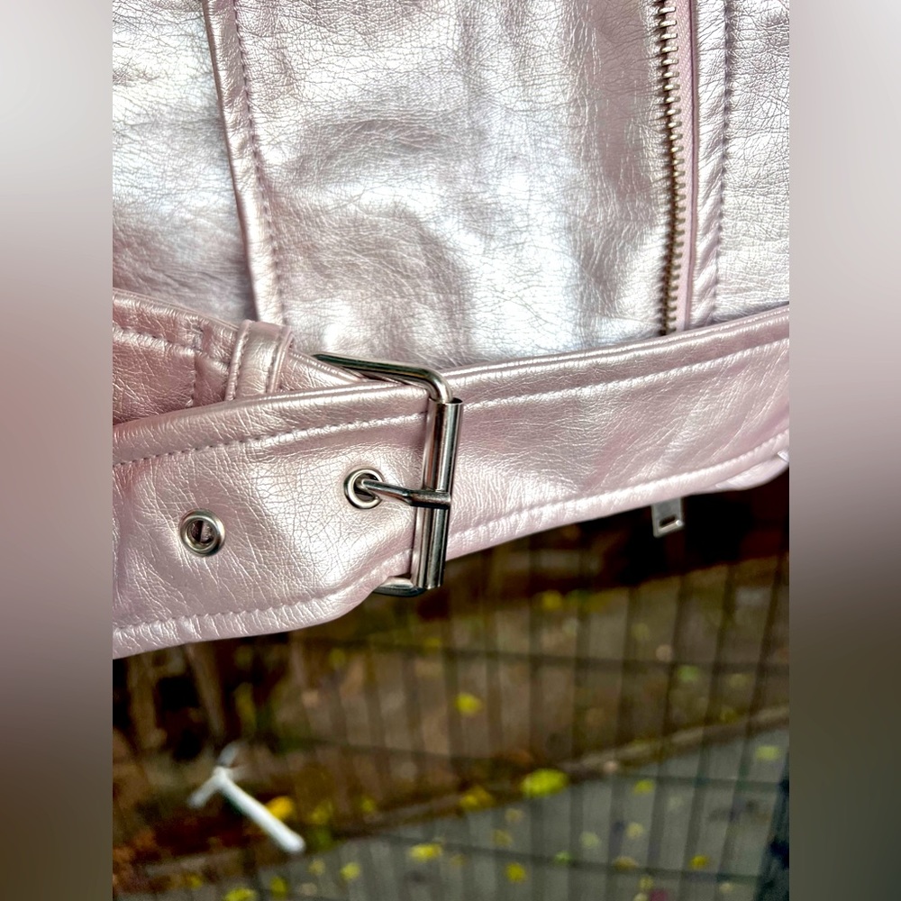 ❌SOLD❌Women Faux Leather Biker Jacket - Picture 3 of 11
